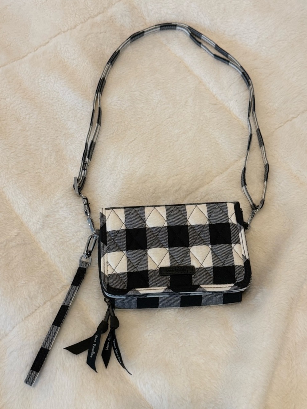 Vera Bradley Black & White Crossbody bag/wallet